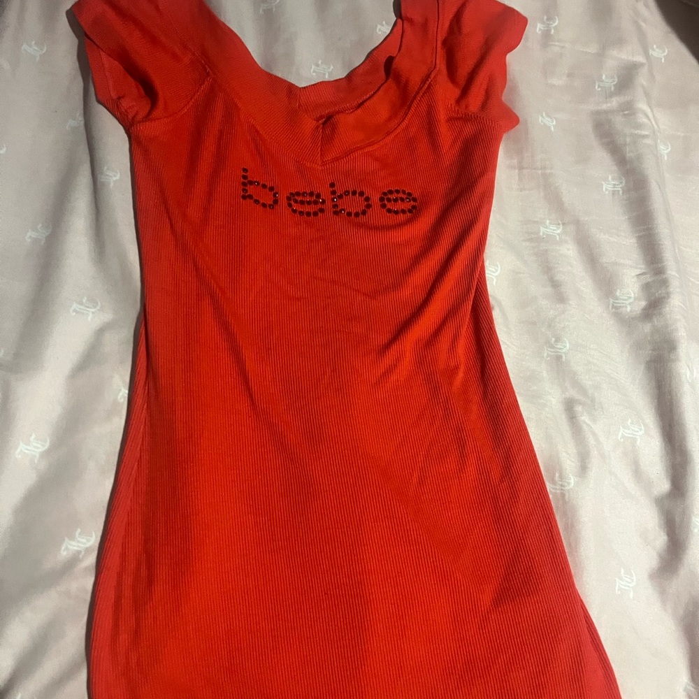 Bebe Red Knit Dress
